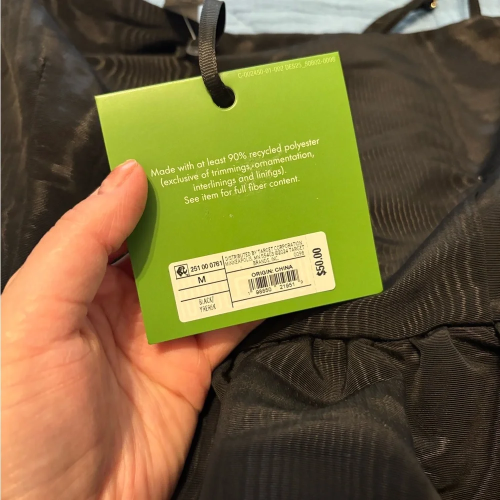 Kate Spade x Target Black Tiered Ruffle Midi Tank Dress NWT - Picture 5 of 10